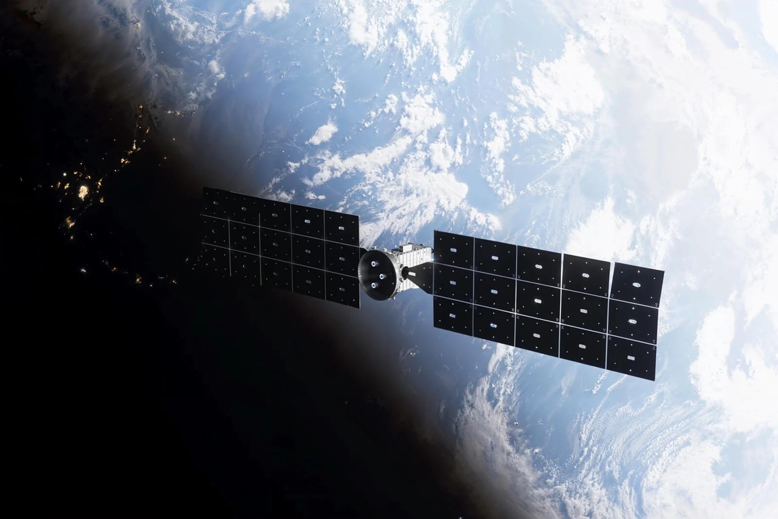 Artist's rendering of the LINK spacecraft in orbit around Earth. Credit: Katalyst Space
