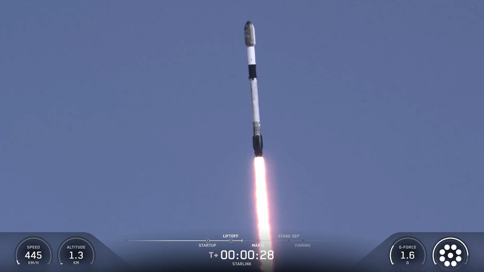 A SpaceX Falcon 9 rocket launches 24 Starlink internet satellites from California's Vandenberg Space Force Base on Aug. 4, 2026.