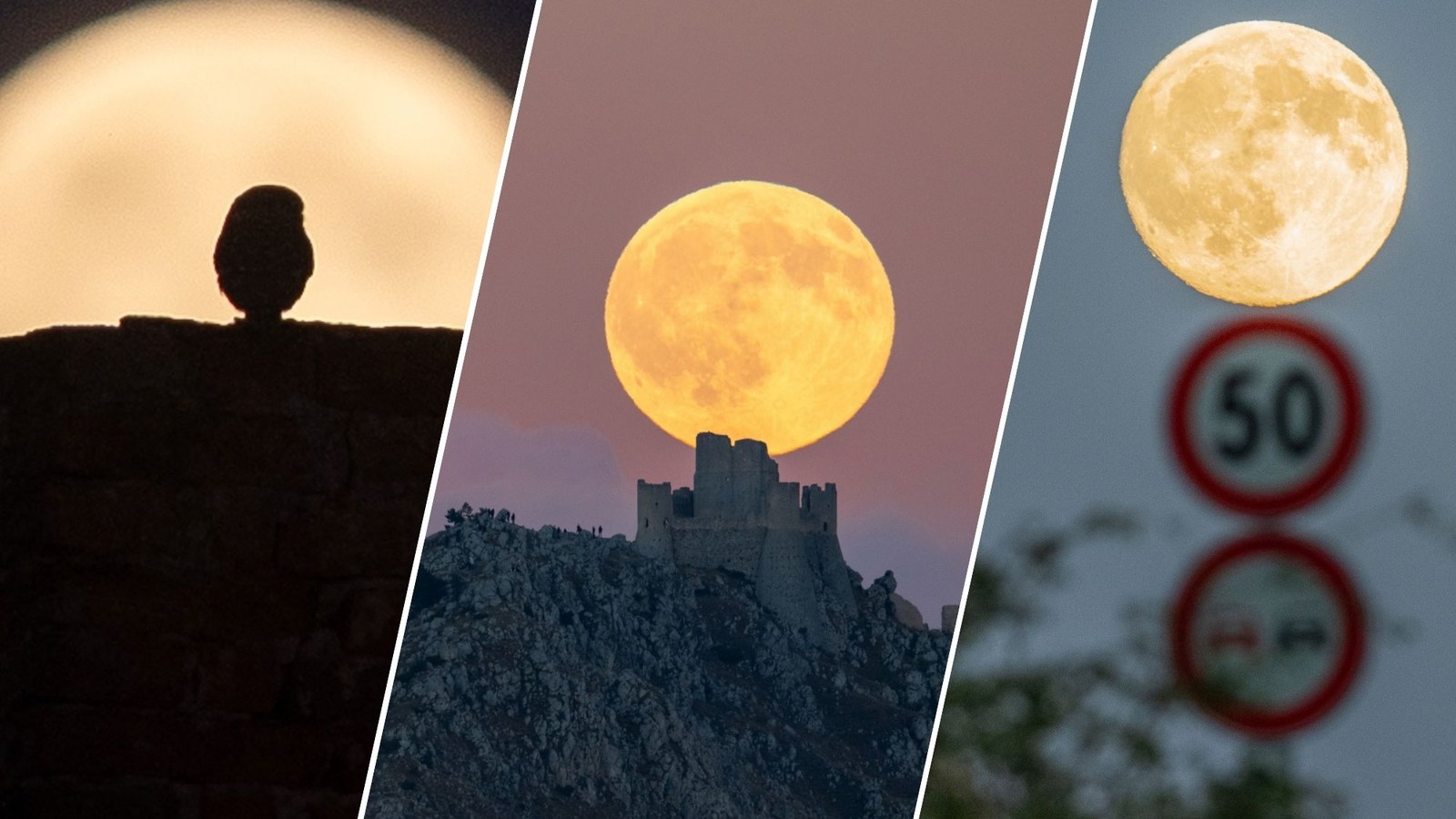 Stunning Harvest Moon serves up a treat for skywatchers worldwide (photos)