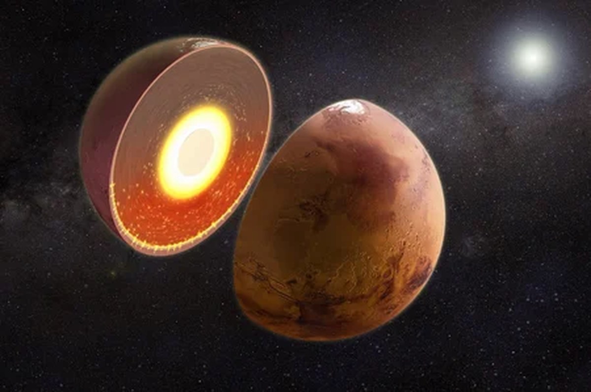 Mars's Interior is 400°C Hotter Under Southern Hemisphere