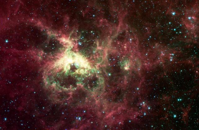 The Tarantula Nebula - NASA/JPL-Caltech/Cornell University and University of Leiden
