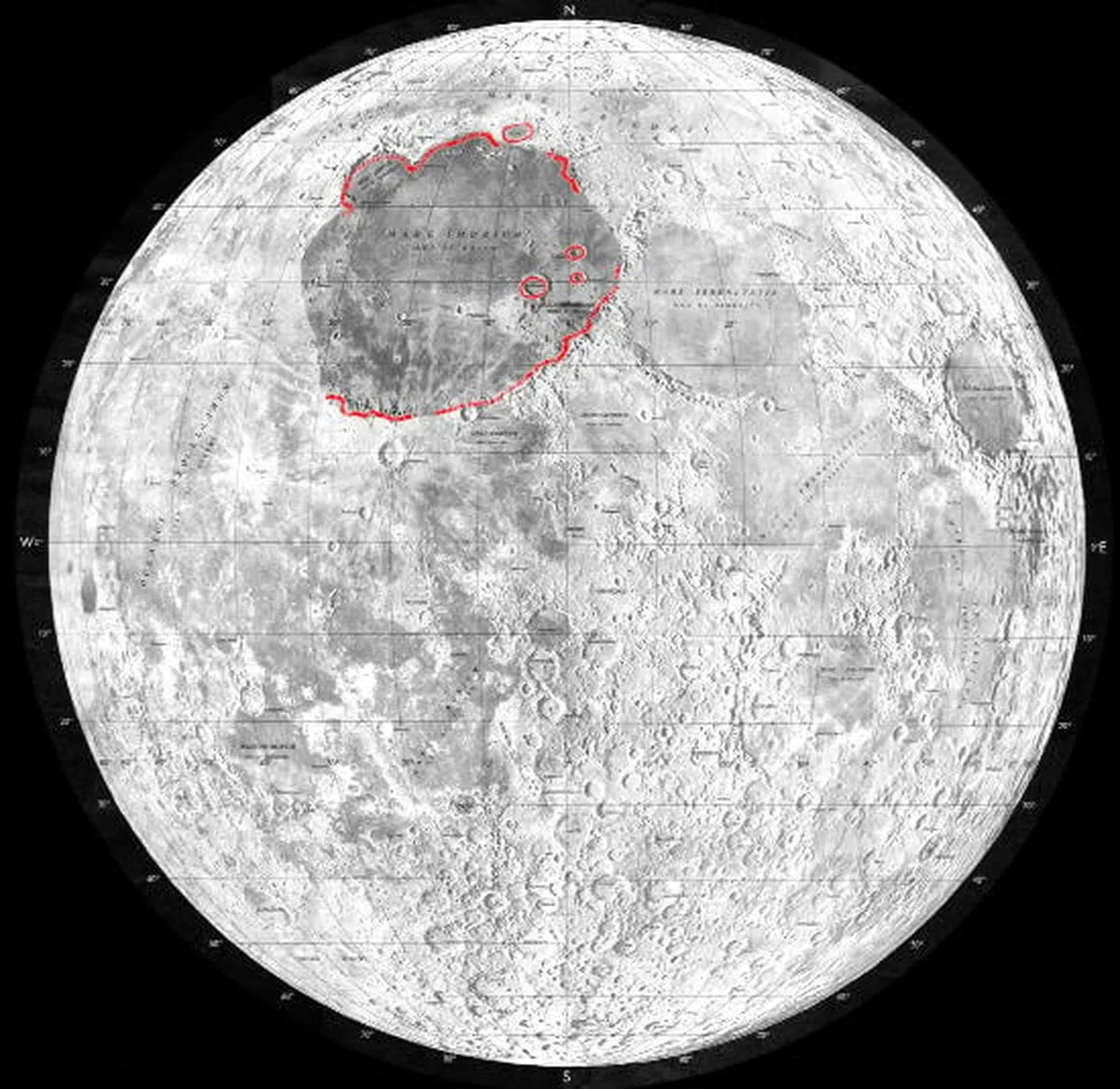 Mare Imbrium. Credit: Wikipedia