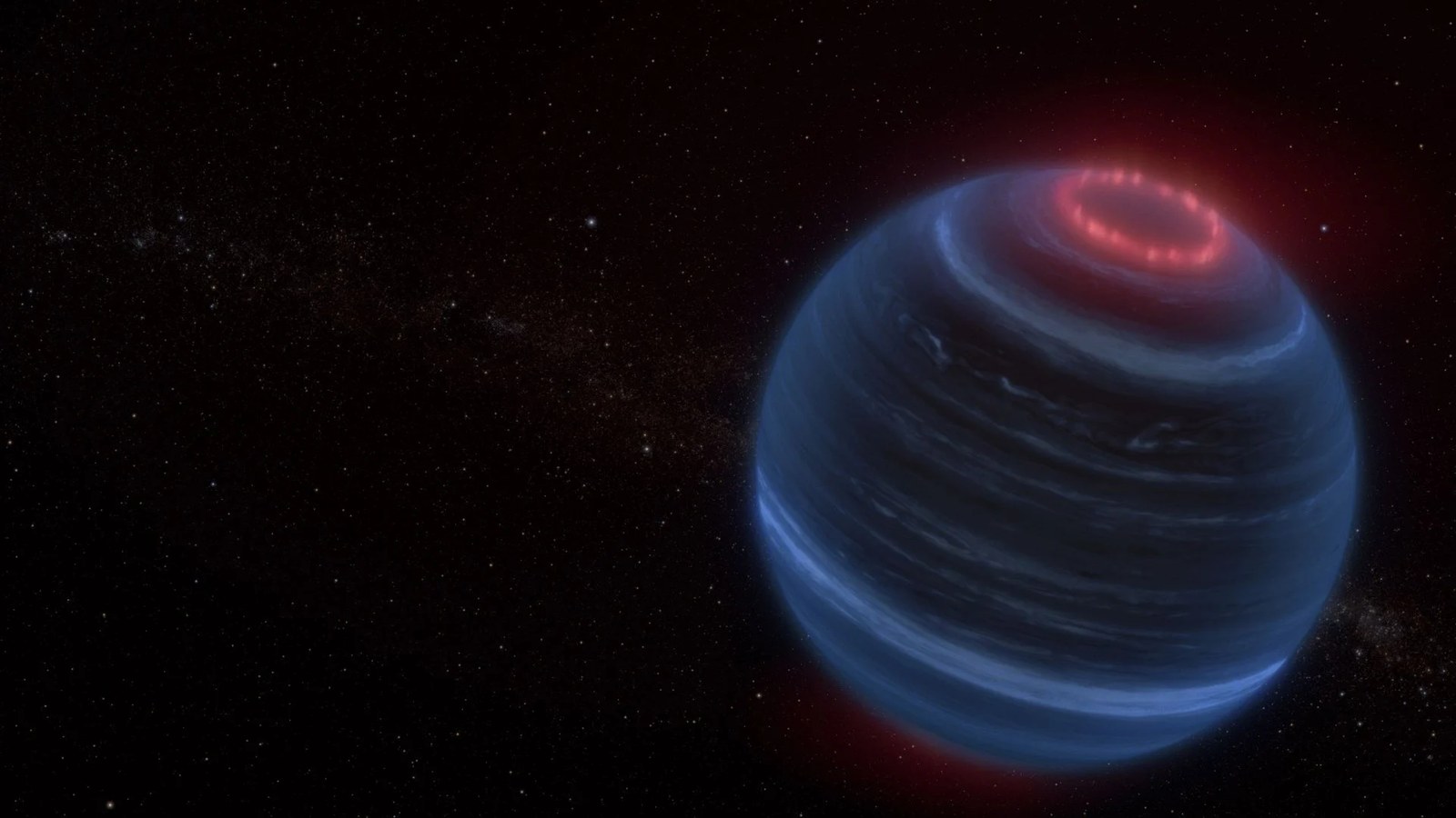 This artist concept portrays the brown dwarf W1935. Credits: Artwork: NASA, ESA, CSA, Leah Hustak (STScI)